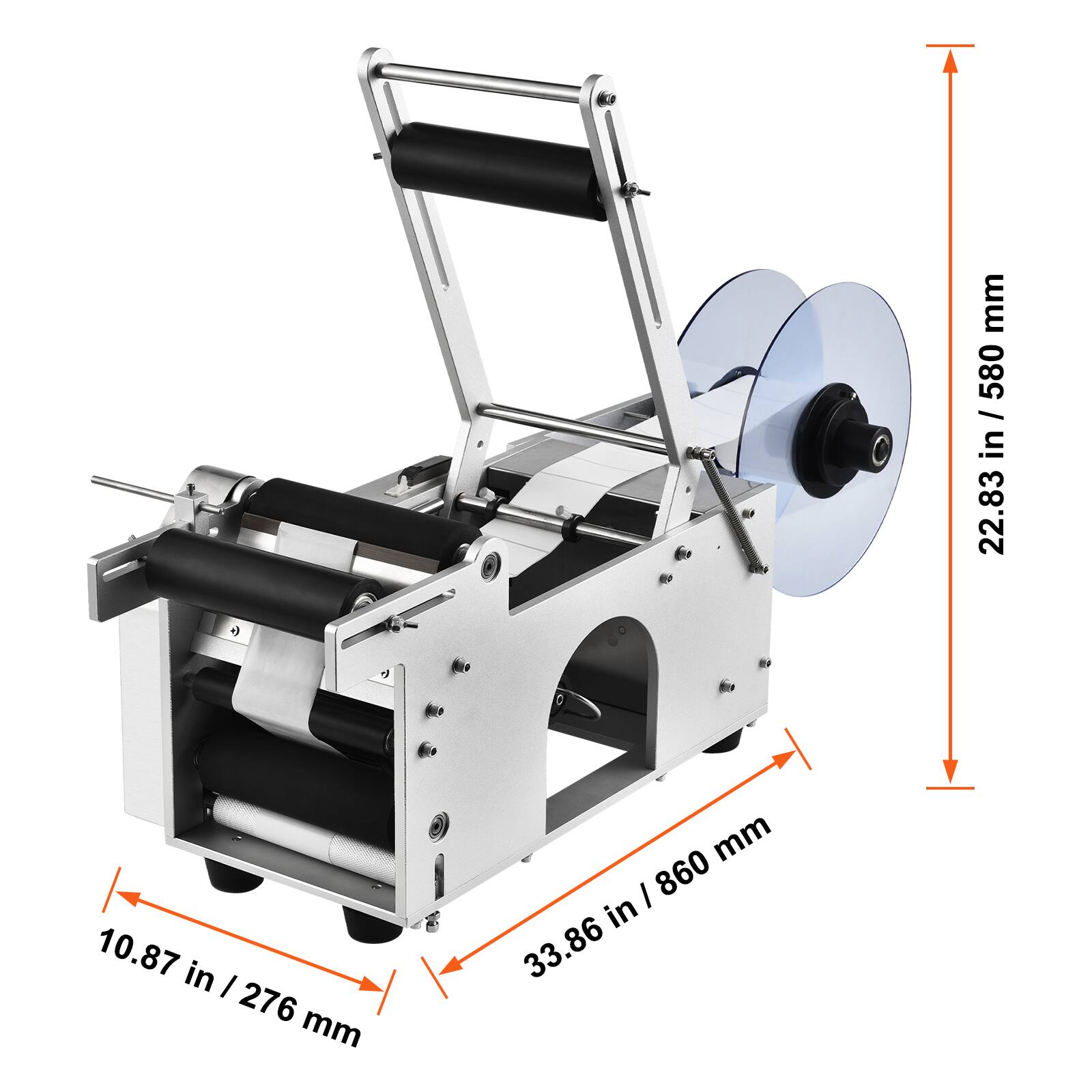 - Height: 22.83 in / 580 mm
- Width: 33.86 in / 860 mm
- Depth: 10.87 in / 276 mm