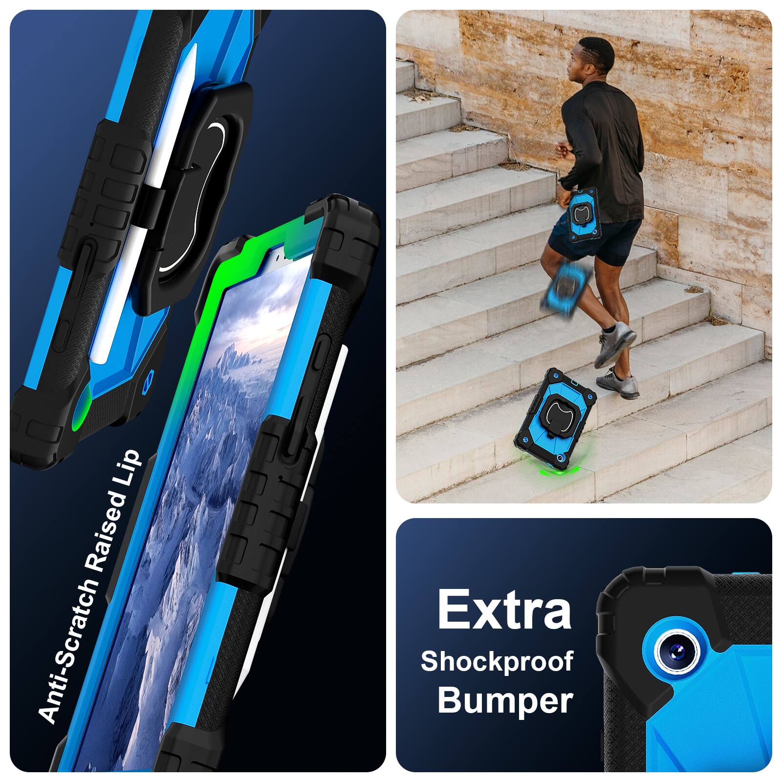Lip Raised Anti-Scratch Extra Shockproof Bumper

Anti-Scratch Raised Lip

Extra Shockproof Bumper