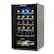 Angle. Black+Decker - BLACK+DECKER 24 Bottle Wine Fridge, Compressor Cooling Wine Cooler Refrigerator with Interior Light - Black.