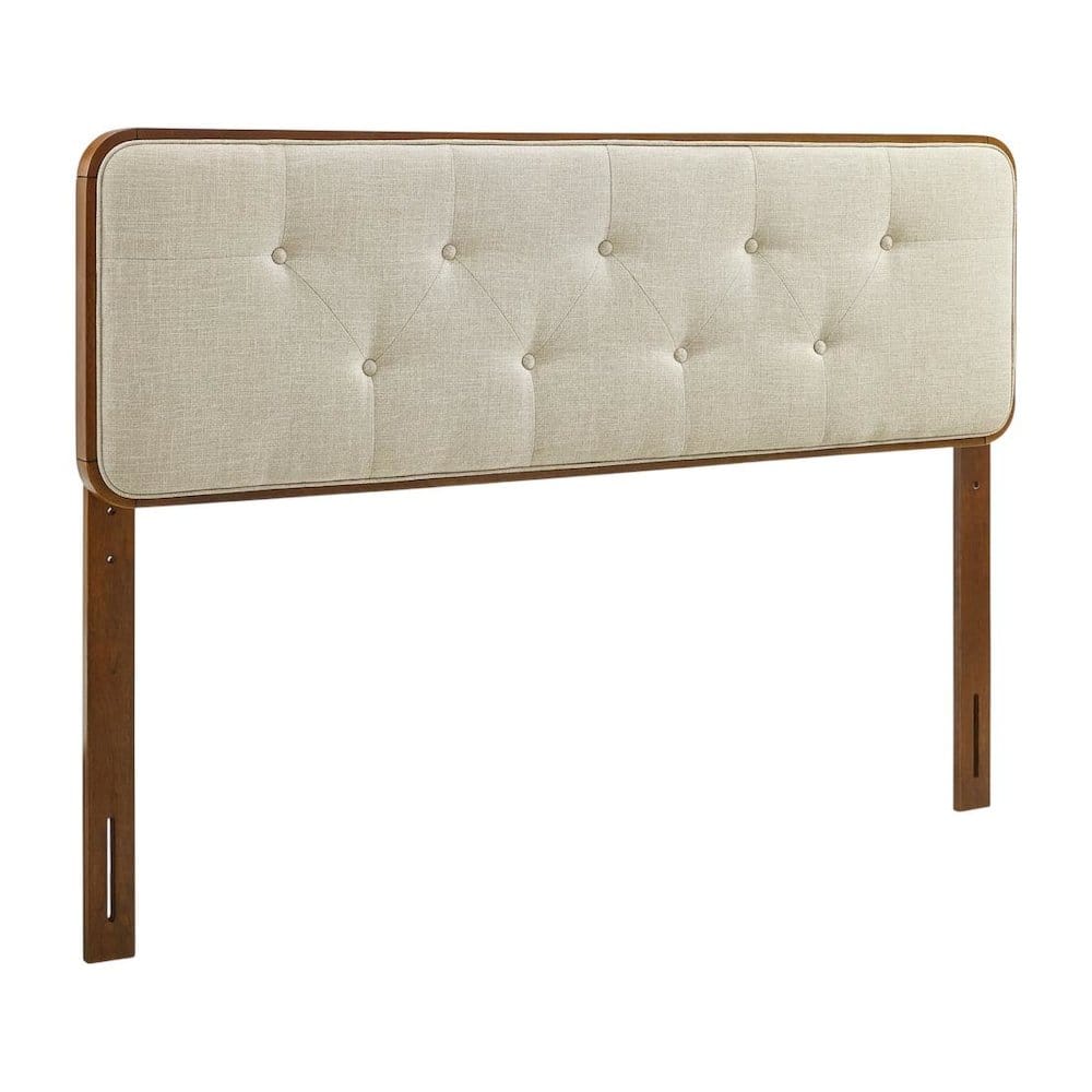 FurniFact - Tufted Queen Headboard in Fabric and Wood with Sturdy Frame and Elegant Design - Brown price history on PriceWatchPro