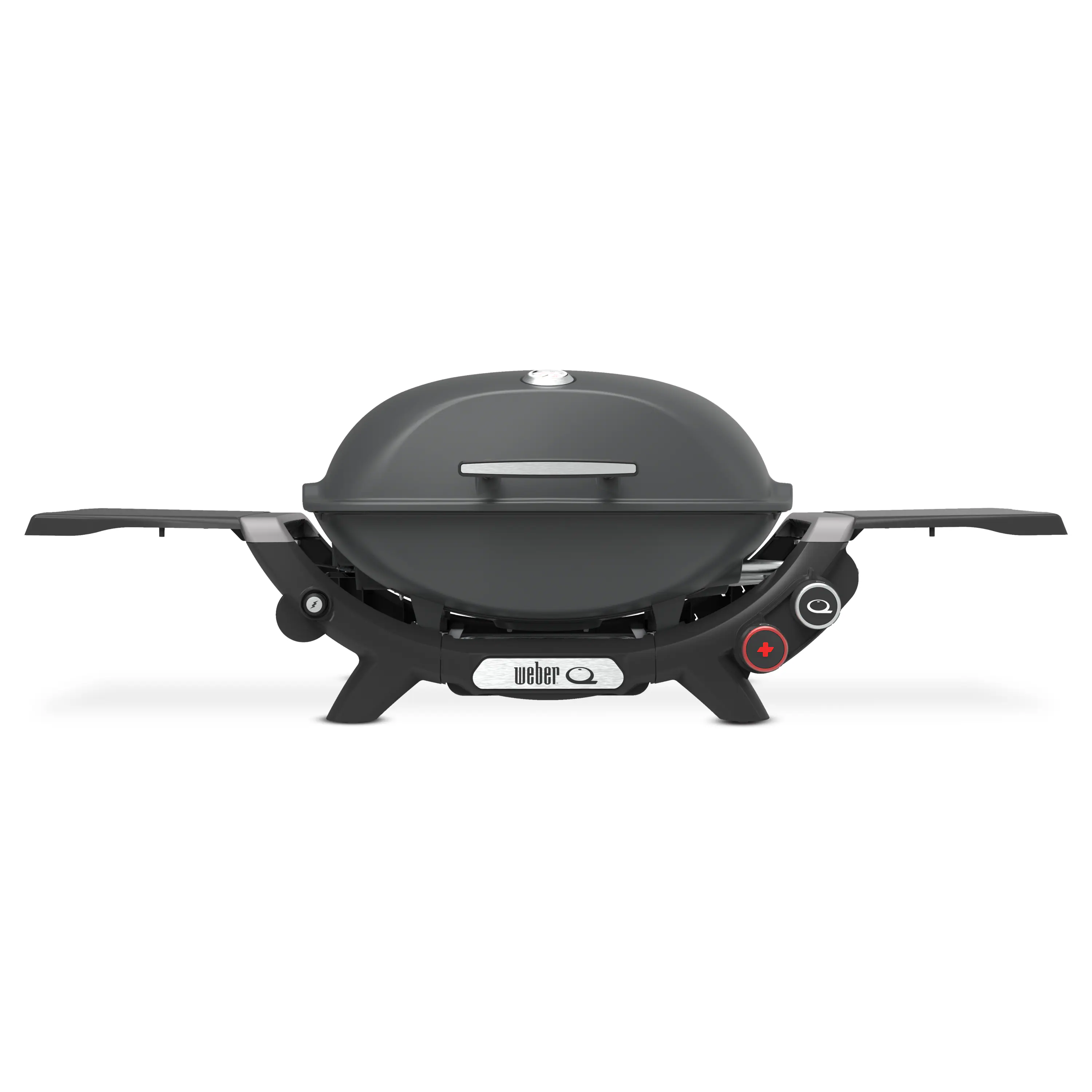 Angle. Weber - Q 2800N+ liquid Propane Gas Grill - Charcoal Grey.