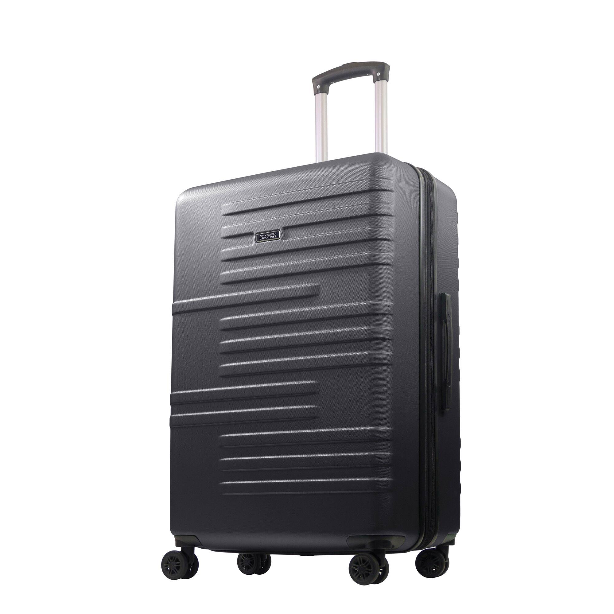 Angle. American Dreamliner - 30" Hardside Luggage with Expansion - BLACK.