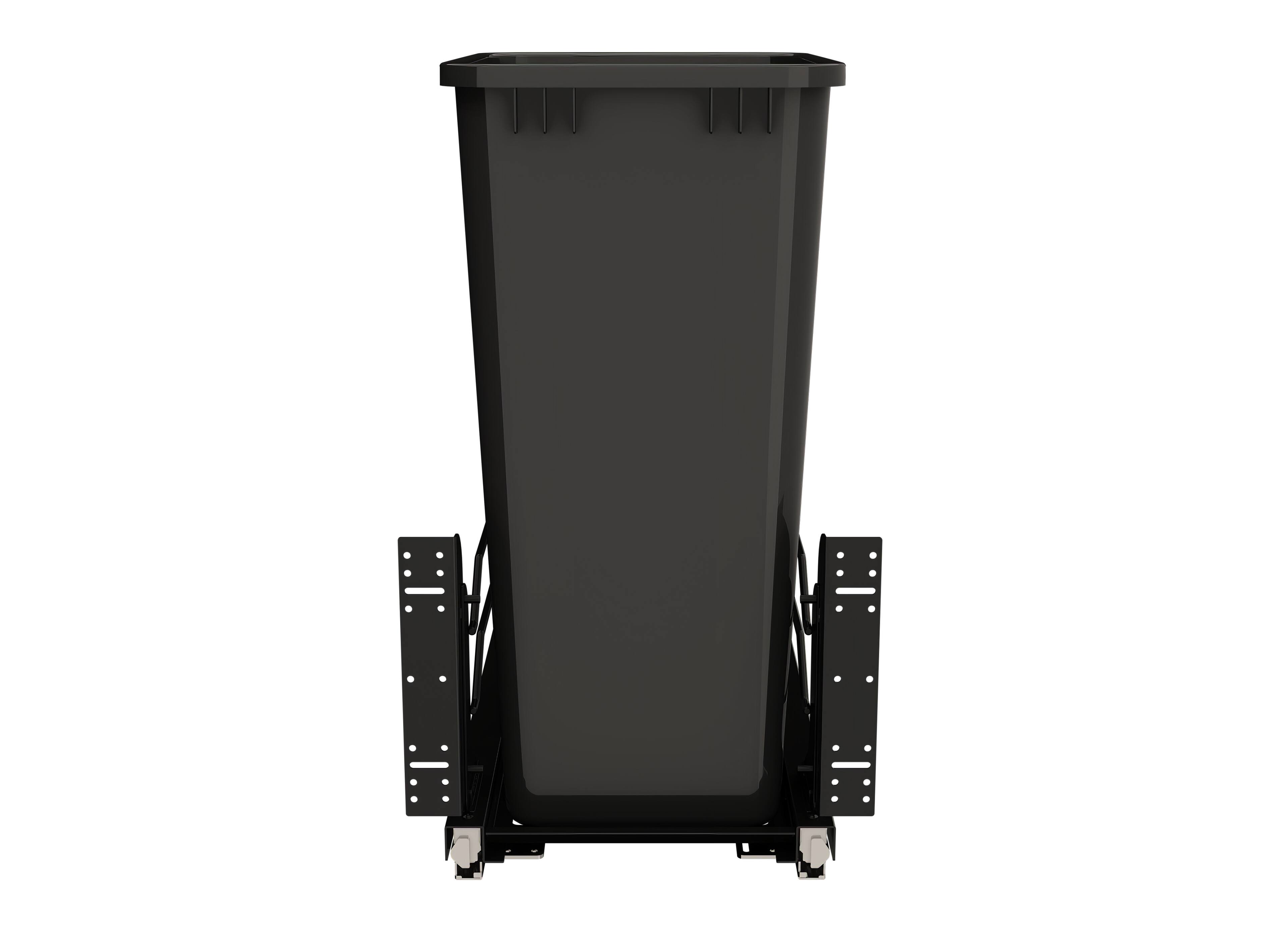 Alt View 8. Rev-A-Shelf - Rev-A-Shelf Pullout Kitchen Trash Can 50 qt. with Soft-Close, 53WC-1550SCDM-118 - Black.