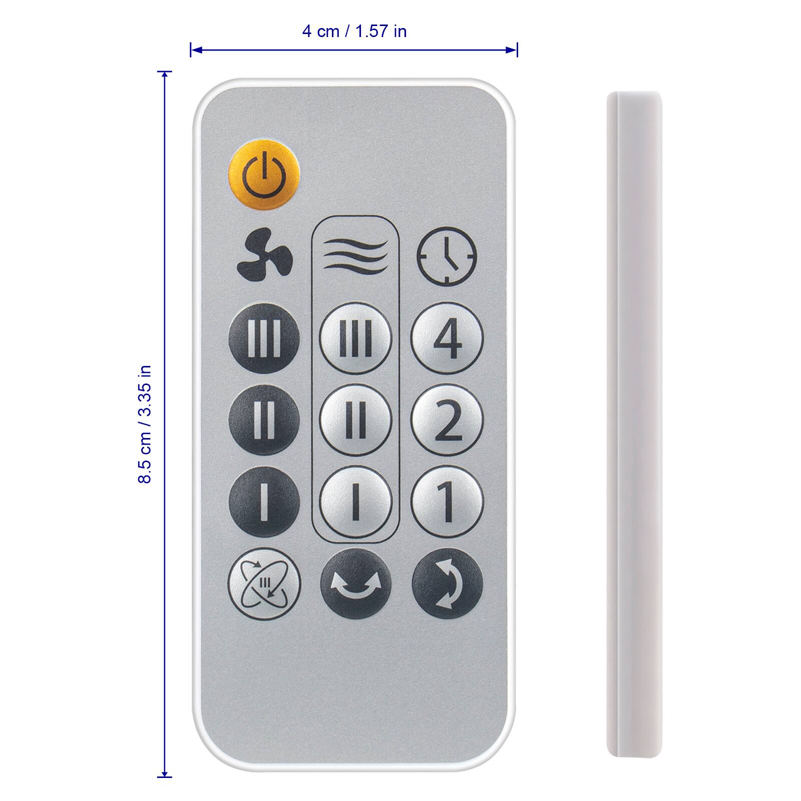 VINABTY New Replace Remote Fits for Woozoo Compact Personal Desktop Fan ...