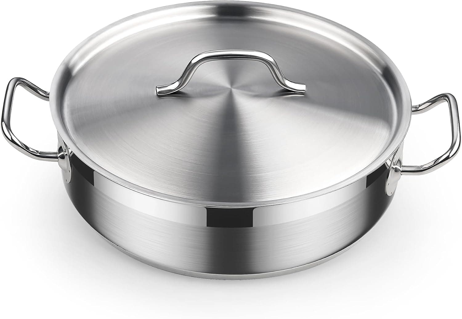 Cooks Standard - Professional 4qt S/S Sauté Pan w/Lid,Deep Frying Pan Chef’s All Purpose Skillet W/Lid, induction Dishwasher Oven Safe - Stainless Steel price history on PriceWatchPro