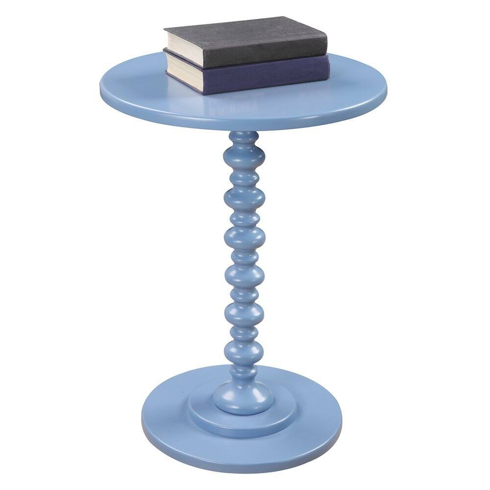 Angle. FurniFact - Spindle Coffee Table, Blue - Blue.