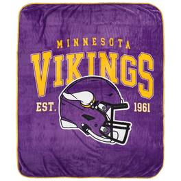 Pegasus - Minnesota Vikings Vintage Arch Ultra Soft 50" x 60" Blanket - Multicolor