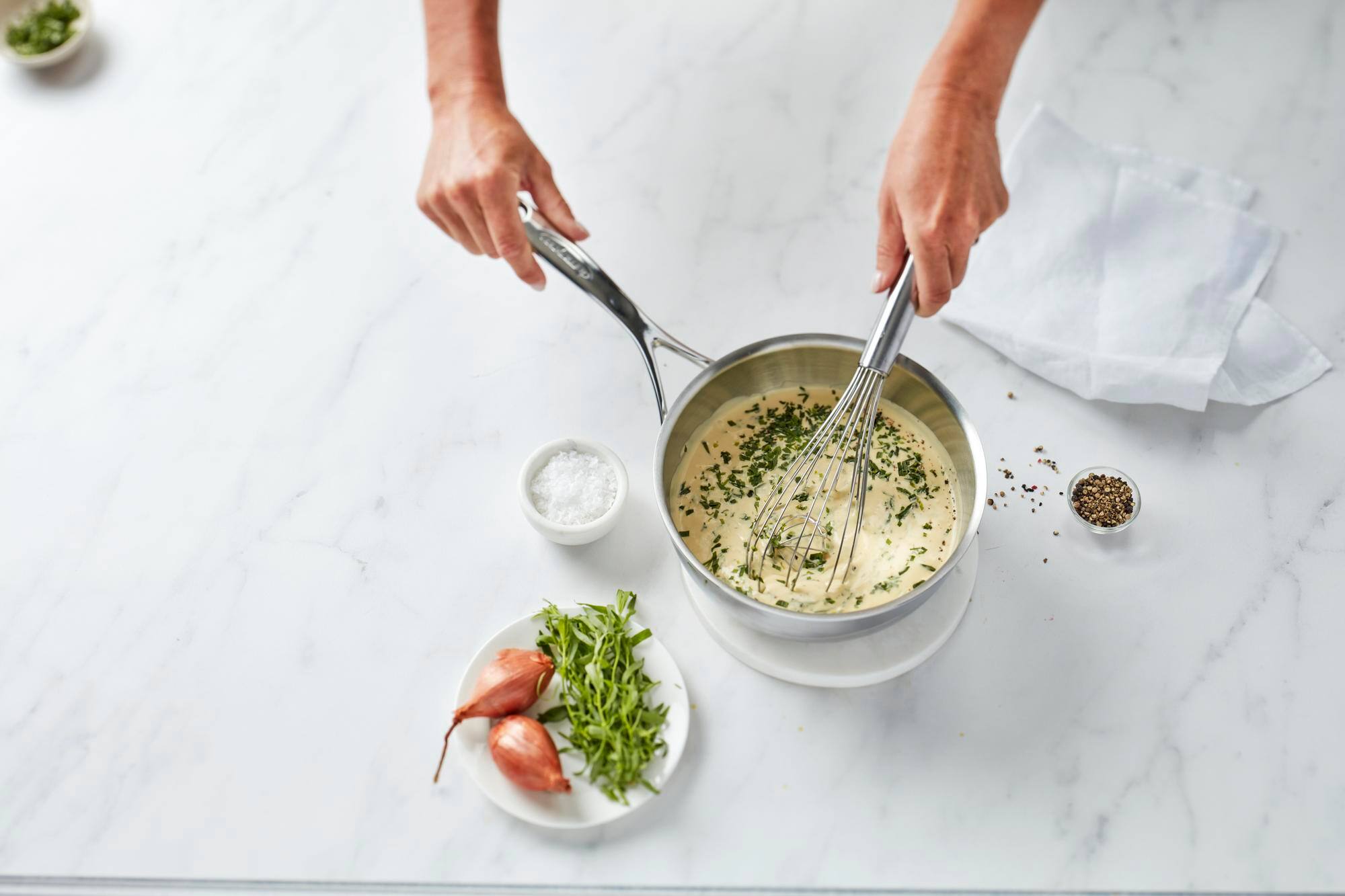 Alt View 2. Demeyere - Demeyere Atlantis Proline 7 2.1-qt Stainless Steel Saucier - Stainless Steel.