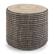 Front. Simpli Home - Larissa Round Braided Pouf - Natural.
