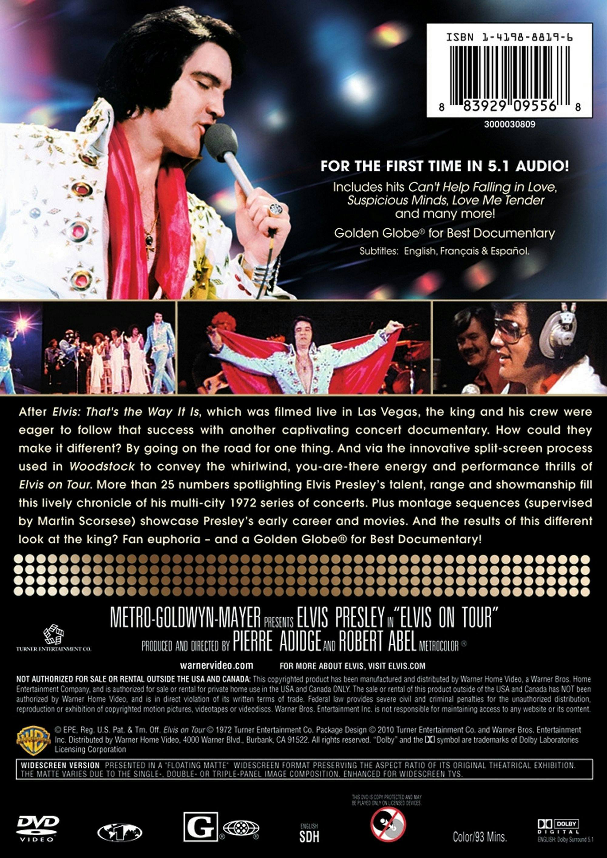 Back. Elvis Presley: Elvis on Tour (DVD Widescreen) [DVD].