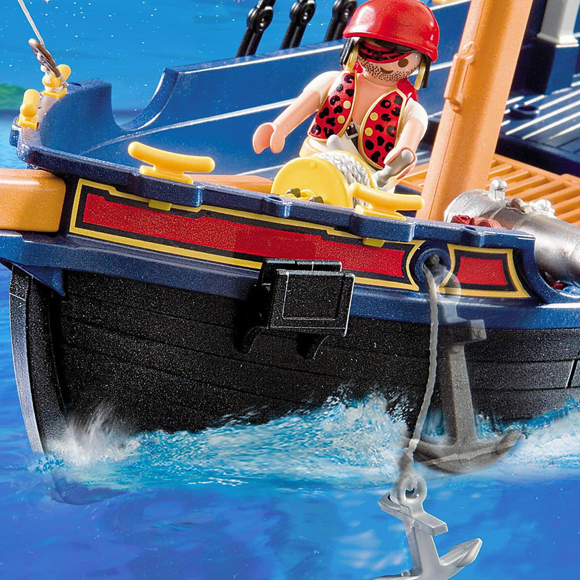 Alt View 4. Playmobil - Playmobil 5810 Pirate Ship 84 Piece Building Set - Multi.