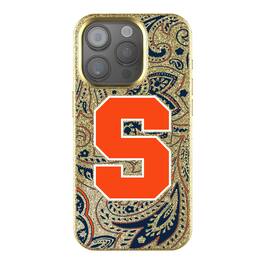 Keyscaper - NCAA - Syracuse Orange Paisley Bling iPhone Case - 14 - Gold