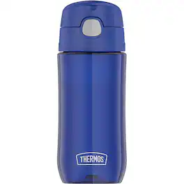 Thermos - 16 oz. Kid's Funtainer Plastic Water Bottle w/ Spout Lid - Blueberry