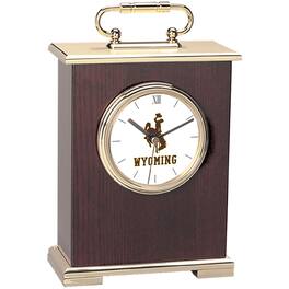 Jardine - Wyoming Cowboys Carriage Clock - Gold