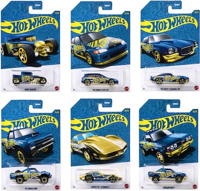 Mattel Hot Wheels 1:64 58th Anniversary 24 Piece J Assortment Mattel Hot Wheels 1:64 58th Anniversary 24 Piece J Assortment