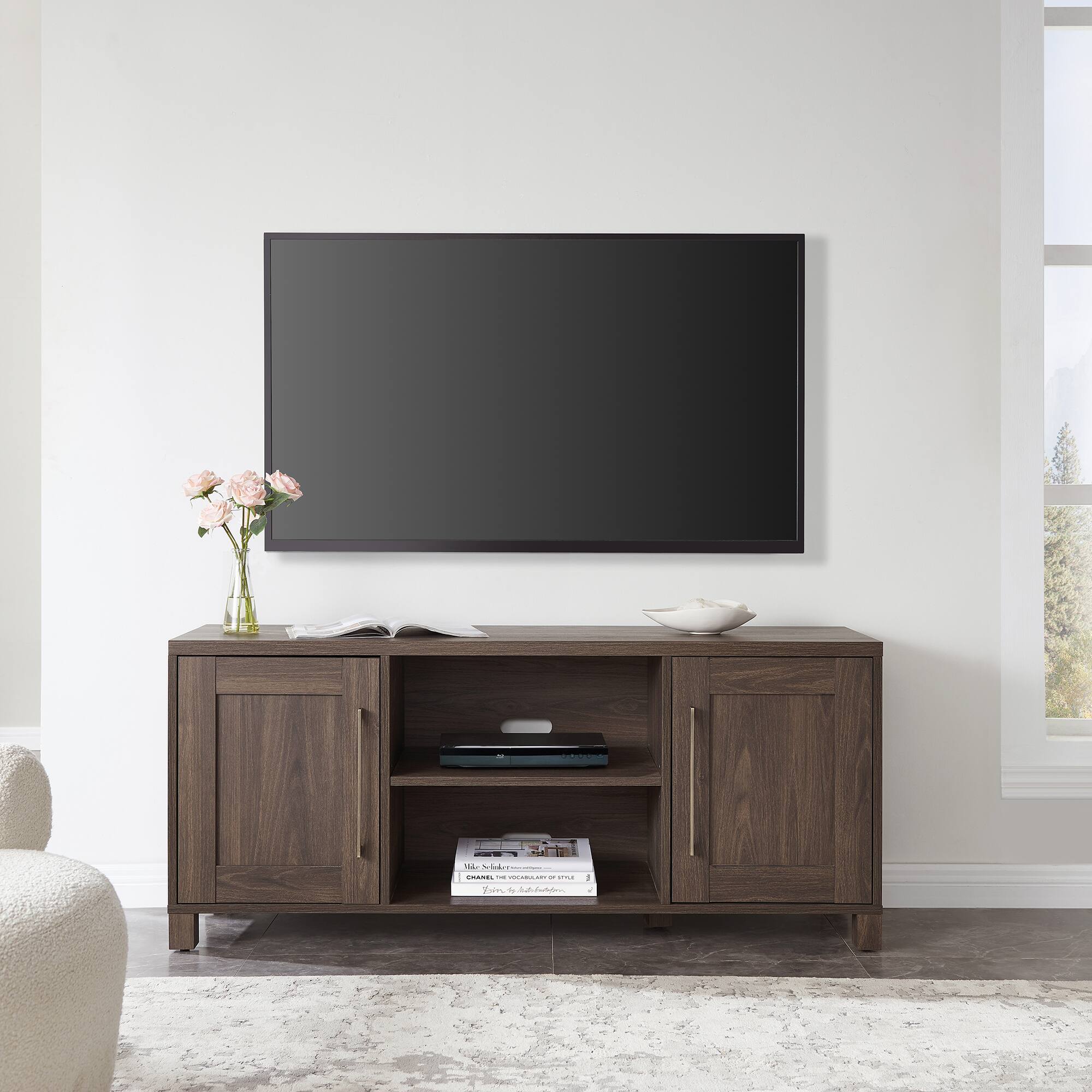 Alt View 35. Camden&Wells - Chabot TV Stand for TVs up to 65" - Alder Brown.