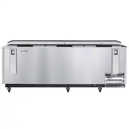 Koolmore - 95 in. Commercial Bottle Cooler in Stainless-Steel with Built-In Opener, ETL Listed, 30 cu. ft. (KM-BOC95-SS) - Stainless Steel