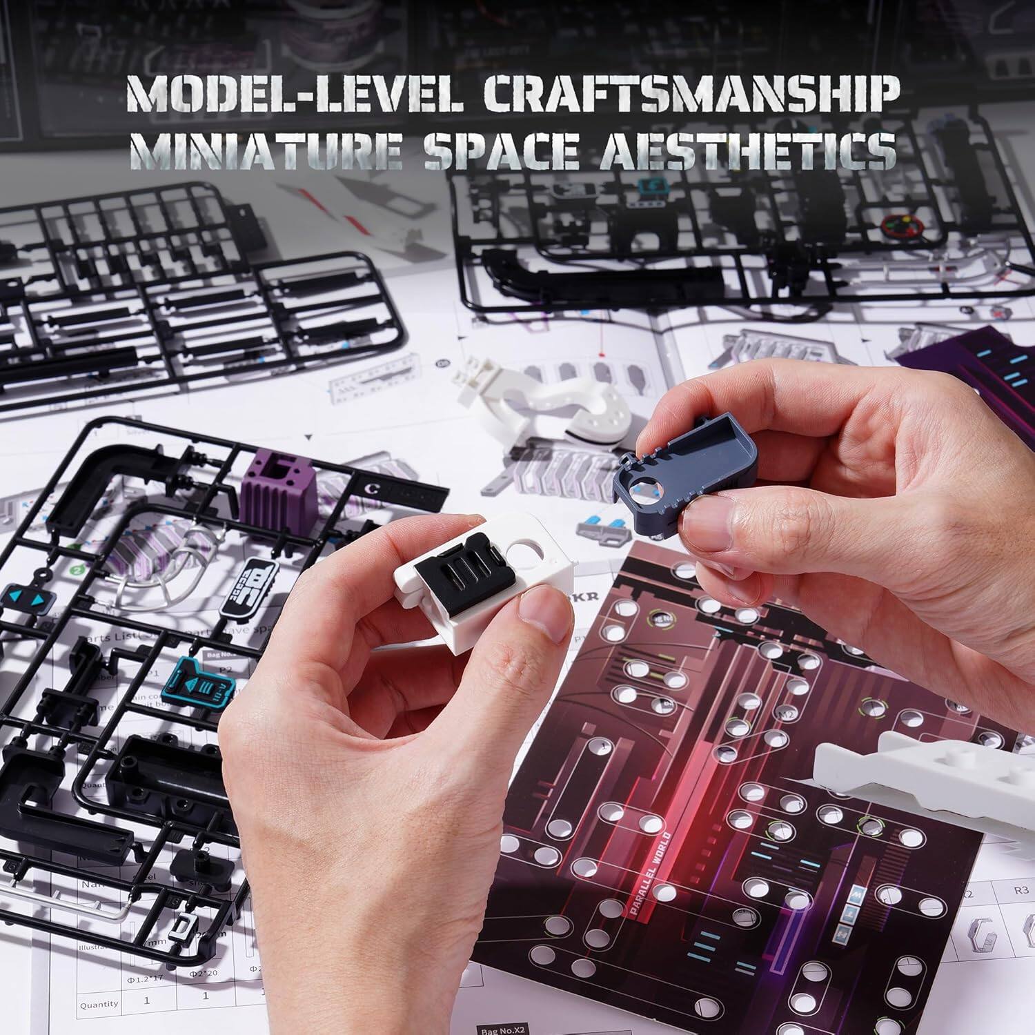 MODEL-LEVEL CRAFTSMANSHIP  
MINIATURE SPACE AESTHETICS