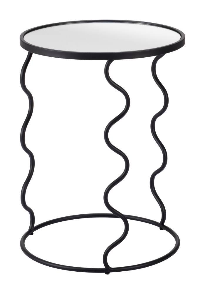 Front. Hivvago - Bastia Side Table Black - Black.