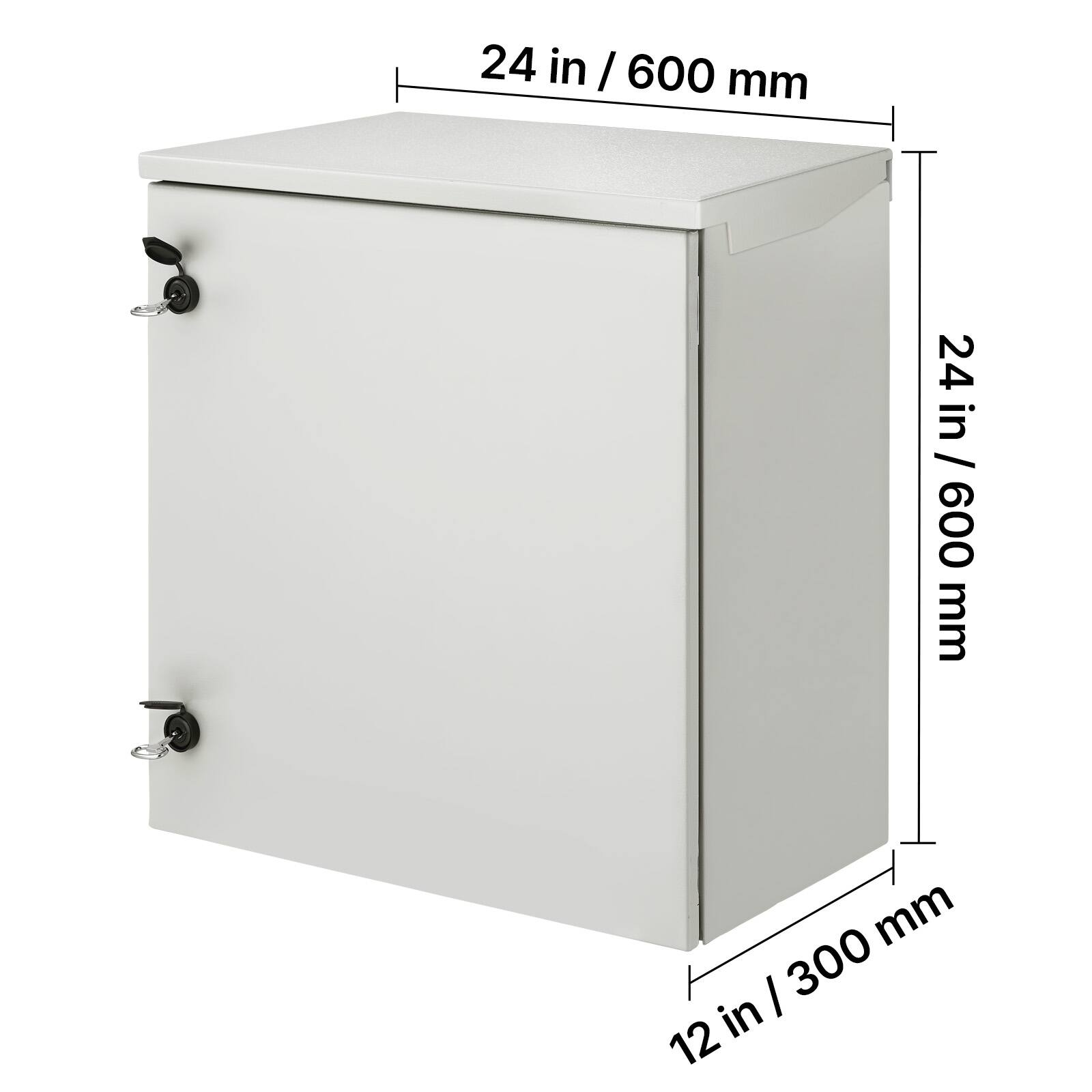 24 in / 600 mm  
24 in / 600 mm  
12 in / 300 mm