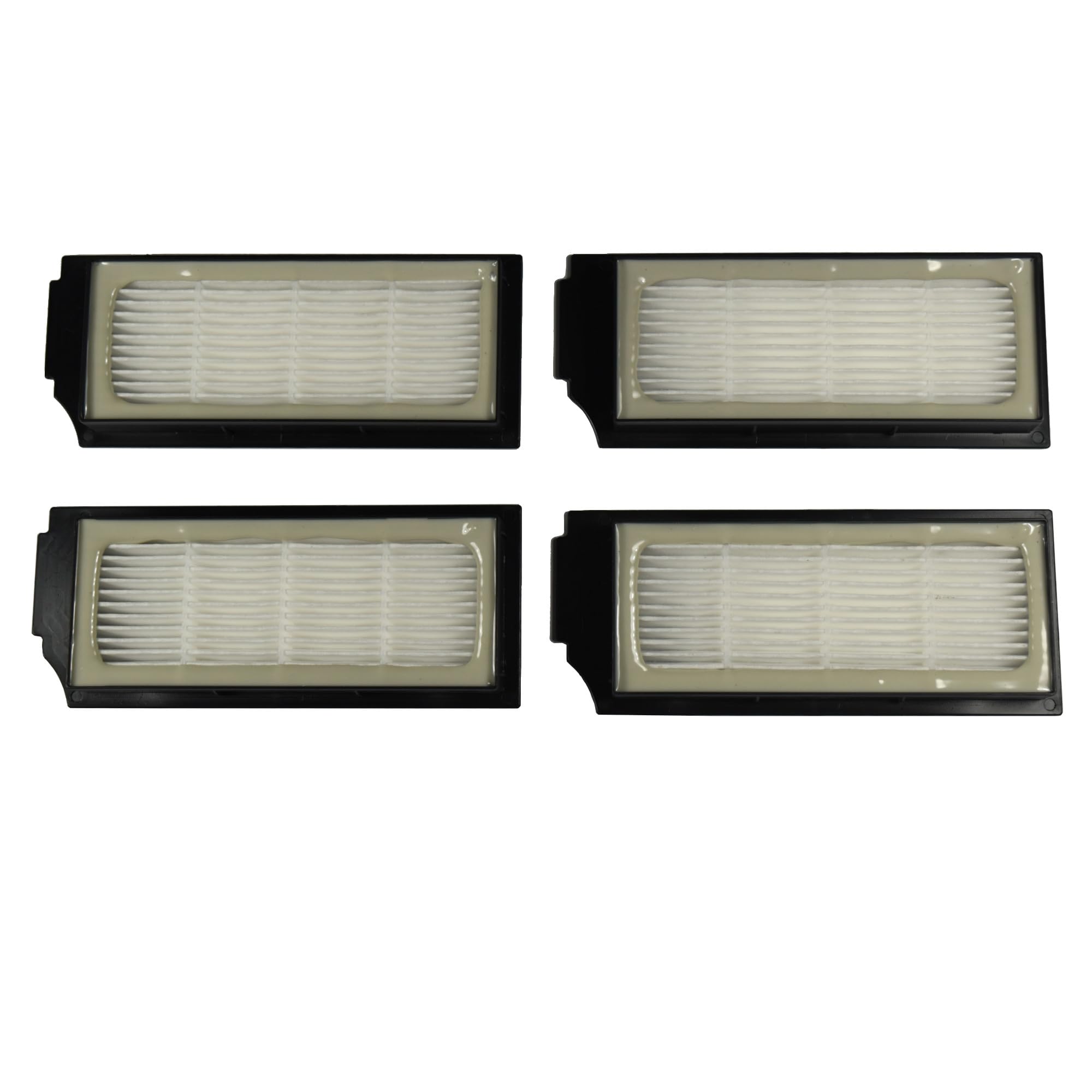 Alt View 1. HQRP - HQRP 4-Pack HEPA Filters Replacement for Ecovacs Deebot X1 Omni / X1e OMNI / X1 Plus / X1 Turbo Robot Vacuums.