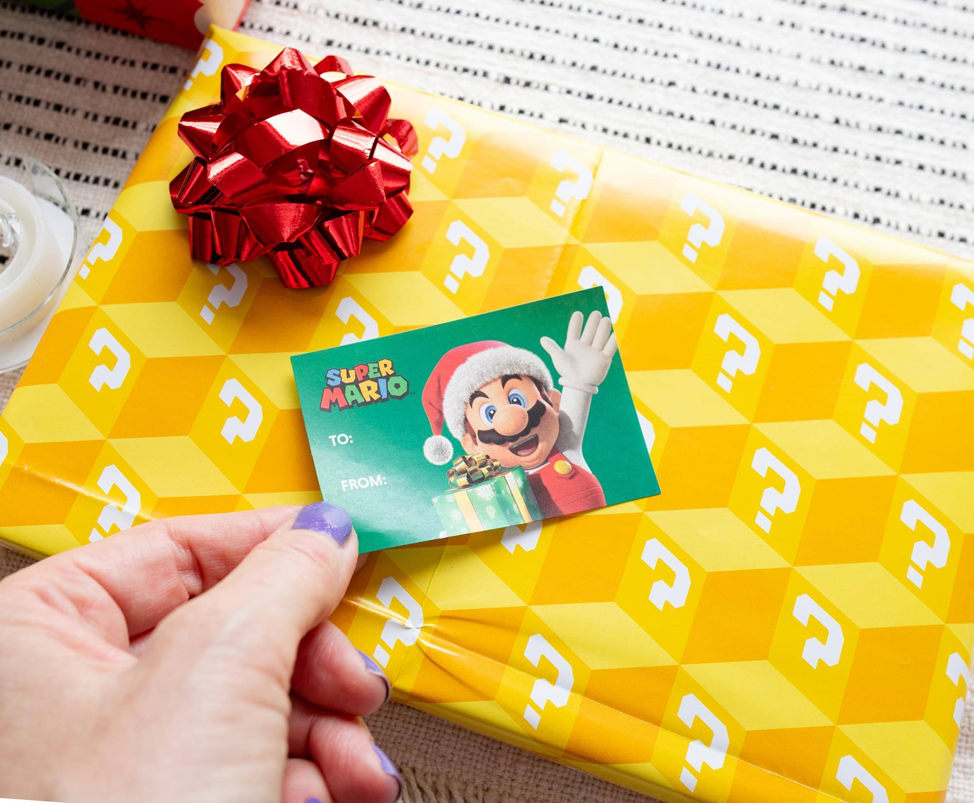 3 ? ? ? ? ? ? ? ? J ? I SUPER MARIO ? ? TO: FROM: ? ? I ?  2  ? ^ ? Q

---

SUPER MARIO  
TO:  
FROM: