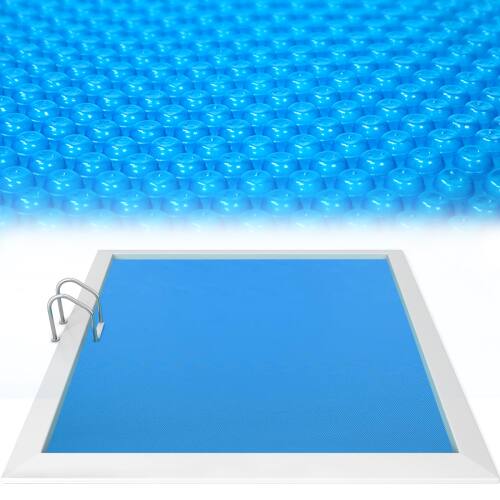 Alt View 1. Winado - 8Mil Solar Pool Cover, 12x24FT Rectangle Solar Blanket-Heavy Duty Solar Pool Cover for Above Ground Pool, Inground Pool - Blue.