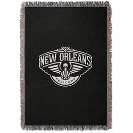 Chad & Jake - New Orleans Pelicans Woven Blanket - Black