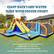 Giant Backyard Water Slide with Soccer Court: Maximum Number of Kids for Inflatable Part 5, Suitable Age 3-12 Years Old, Individual Weight Limit 66 lbs/30 kg, Overall Load Capacity for Inflatable Part 330 lbs/150 kg.