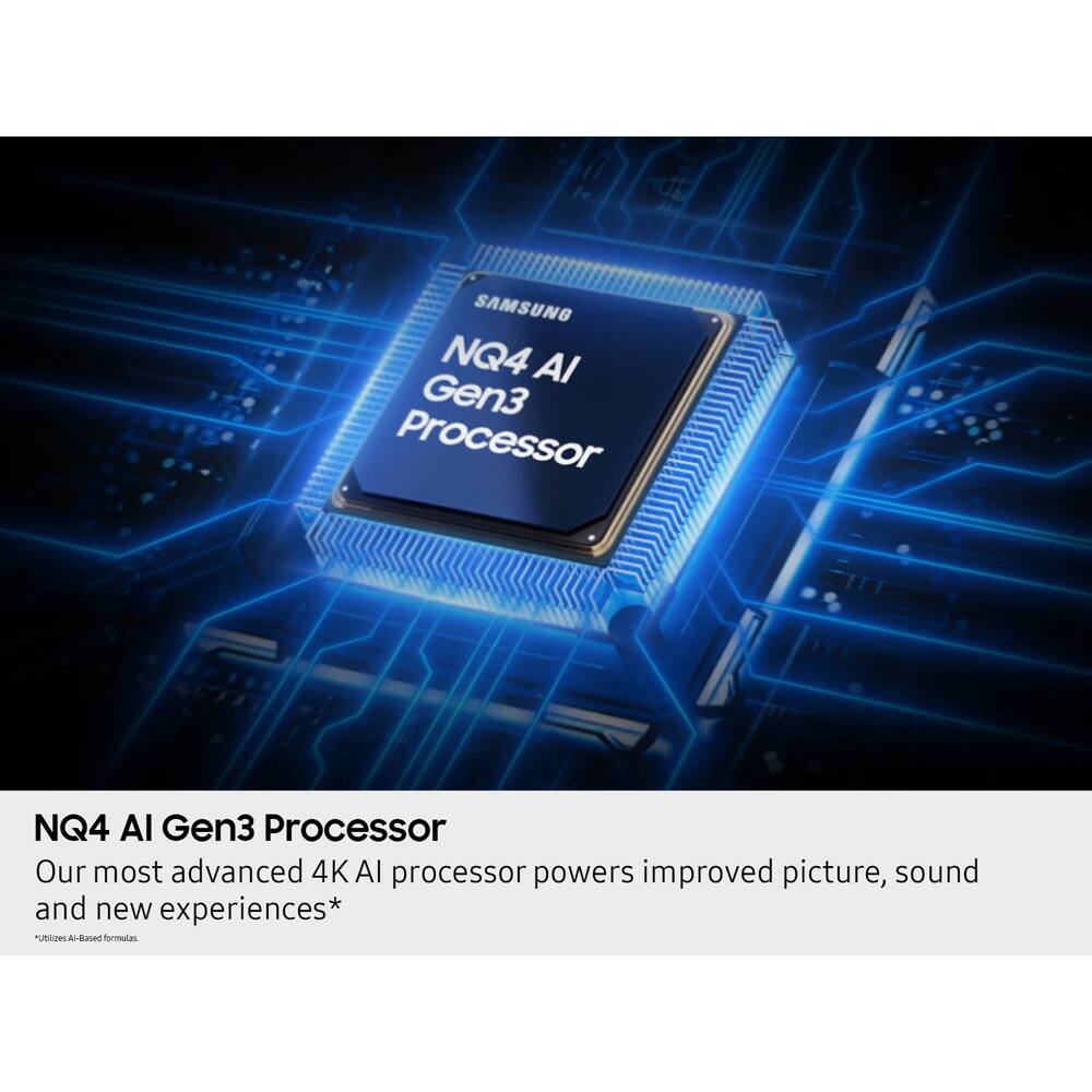 NQ4 AI Gen3 Processor

Our most advanced 4K AI processor powers improved picture, sound and new experiences*

*Utilizes AI-based formulas.