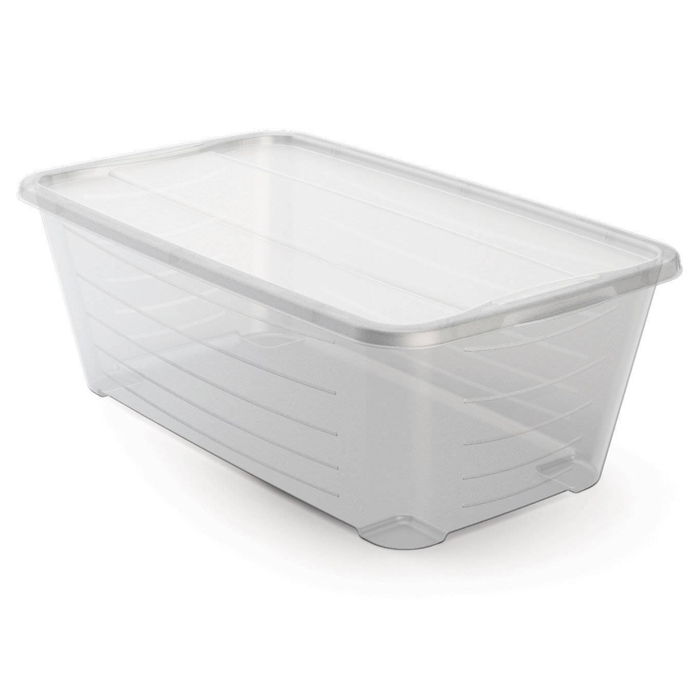 Alt View 1. Life Story - Life Story 6 Quart Rectangular Clear Plastic Protective Storage Shoe Box, 8 Pack.