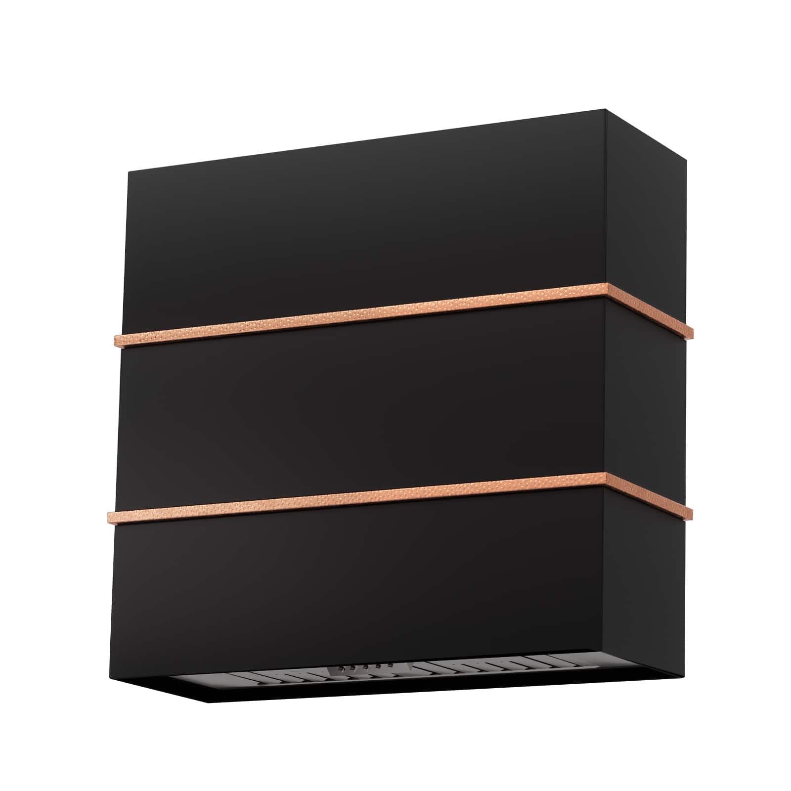 Akicon - 30 inches - Externally Vented - Wall Range Hood - Black with Copper