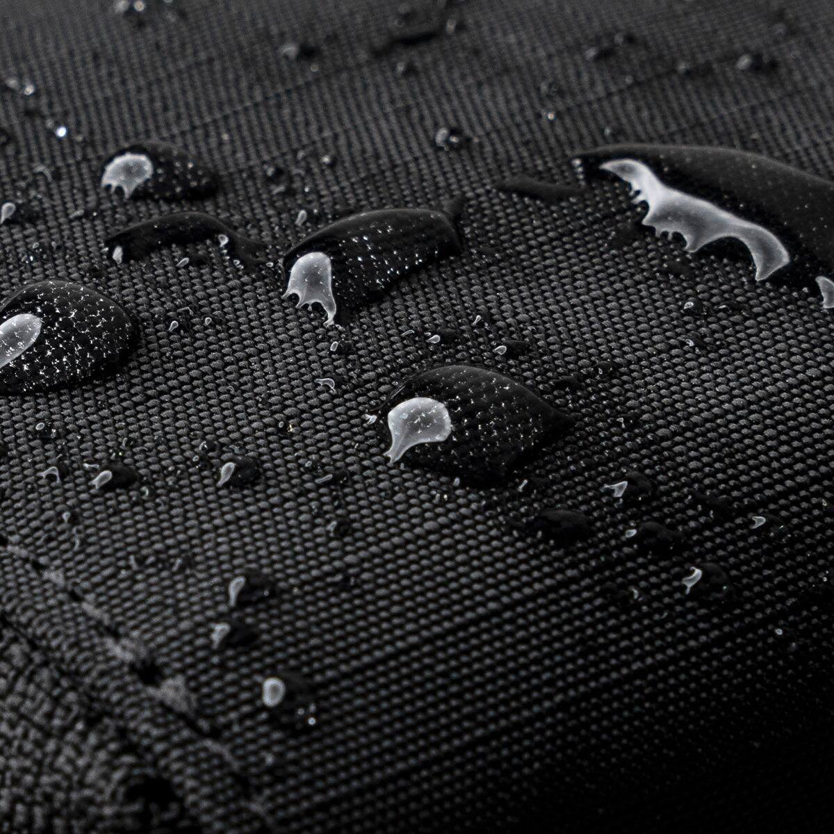 Alt View 7. ALPAKA - Zip Coin Wallet with RFID Protection, Water-Resistant Compact Card & Coin Holder - Black Axogrid 210D.