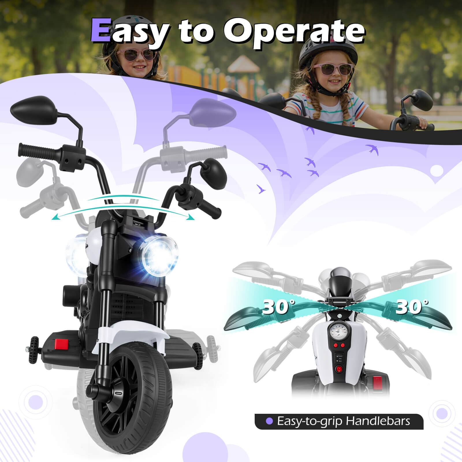 Easy to Operate

30° 30°

Easy-to-grip Handlebars