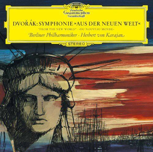 Deutsche Grammophon Gesellschaft  
DVORÁK: SYMPHONIE "AUS DER NEUEN WELT"  
"FROM THE NEW WORLD" - "DU NOUVEAU MONDE"  
Berliner Philharmoniker - Herbert von Karajan  
STEREO