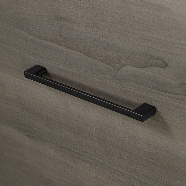 Angle. Hivvago - Modern Grey 5 Drawer Storage Chest - Grey.