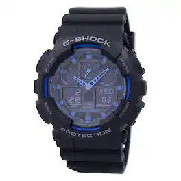Casio - G-Shock World Time Alarm GA-100-1A2 GA-100 Men's Watch - Black