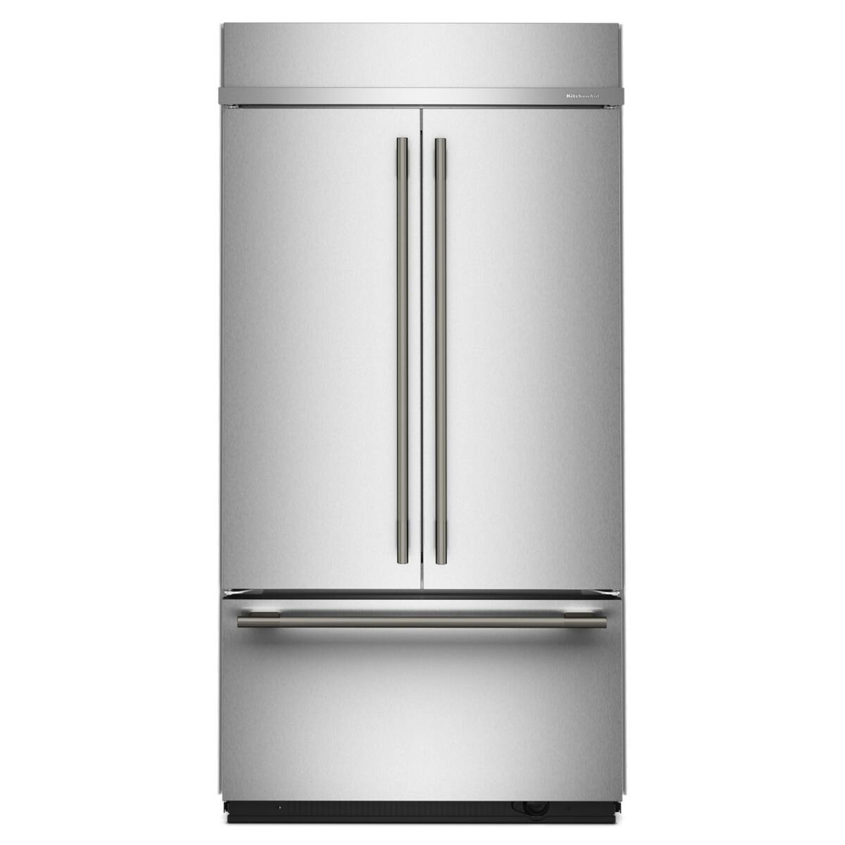 Alt View 5. KitchenAid - 24.2 Cu. Ft. Built-In French Door Bottom Mount Refrigerator - Stainless Steel with PrintShield Finish.