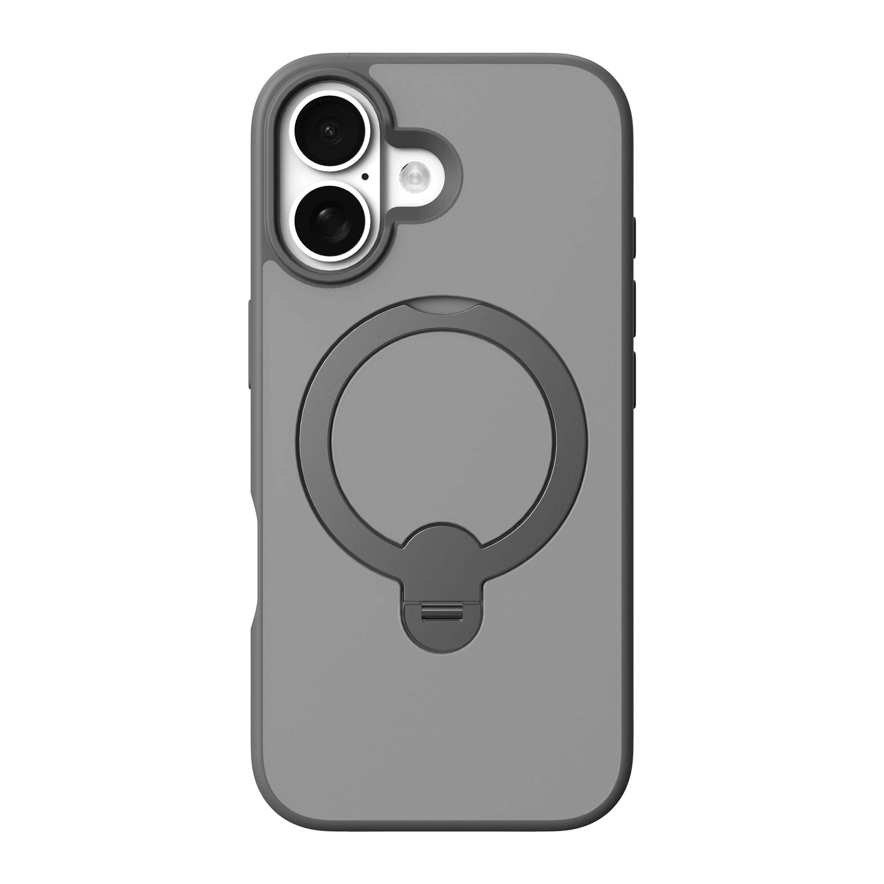 Left. AXS - PROShield MagSafe Case with Kickstand for Apple iPhone 17 - Gray.