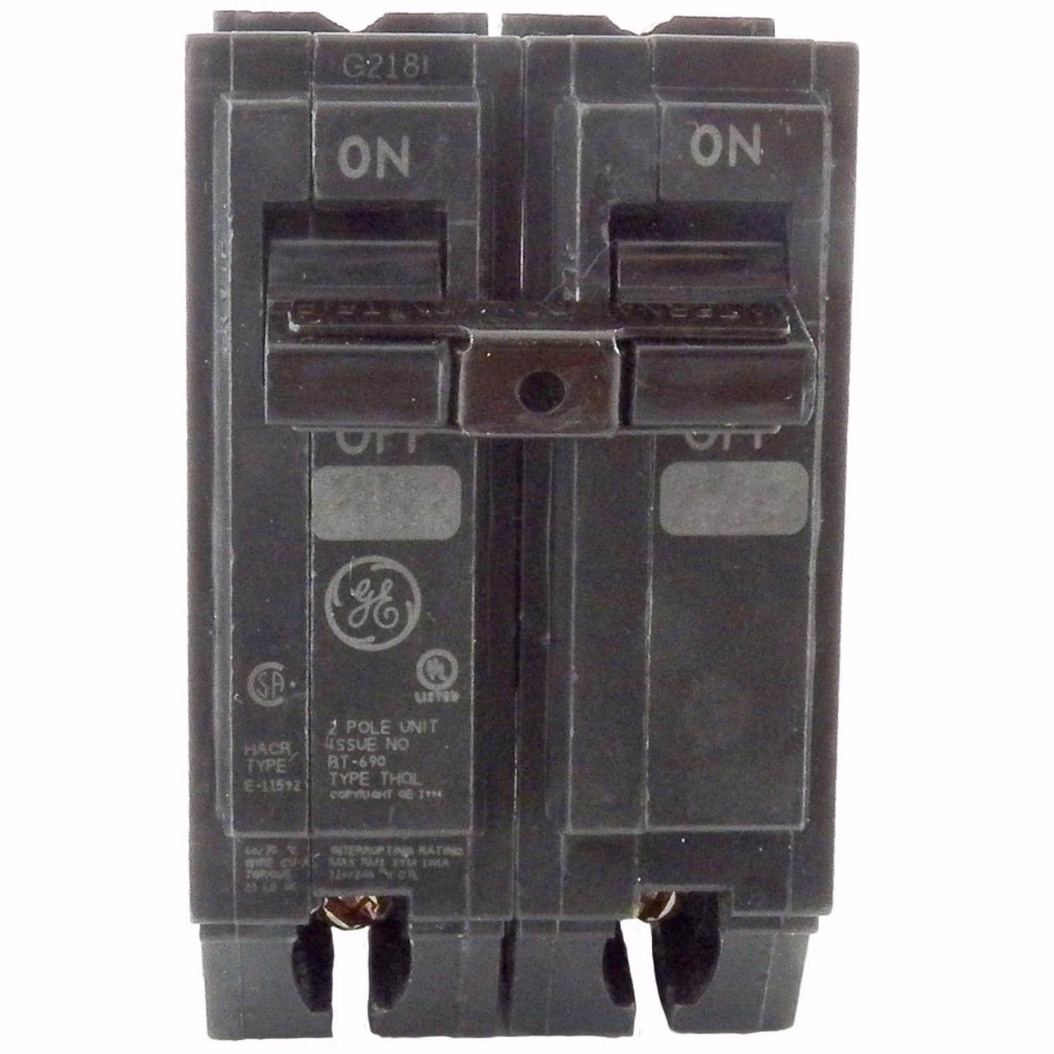 GE - Q Line 35 amps Plug In 2-Pole Circuit Breaker