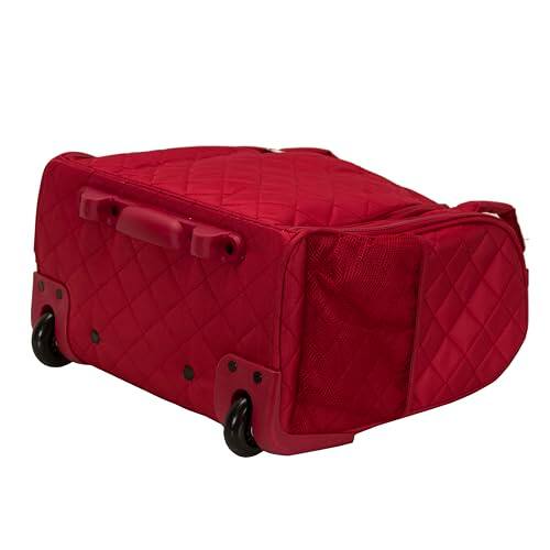 Alt View 5. Rockland - ROCKLAND MELROSE UPRIGHT WHEELED UNDERSEATER LUGGAGE CARRY-ON 15-INCH - RED - Red.