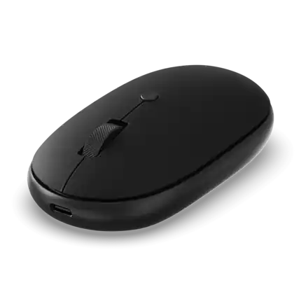 Front. Satechi - OntheGo™ Bluetooth Mouse - Black.