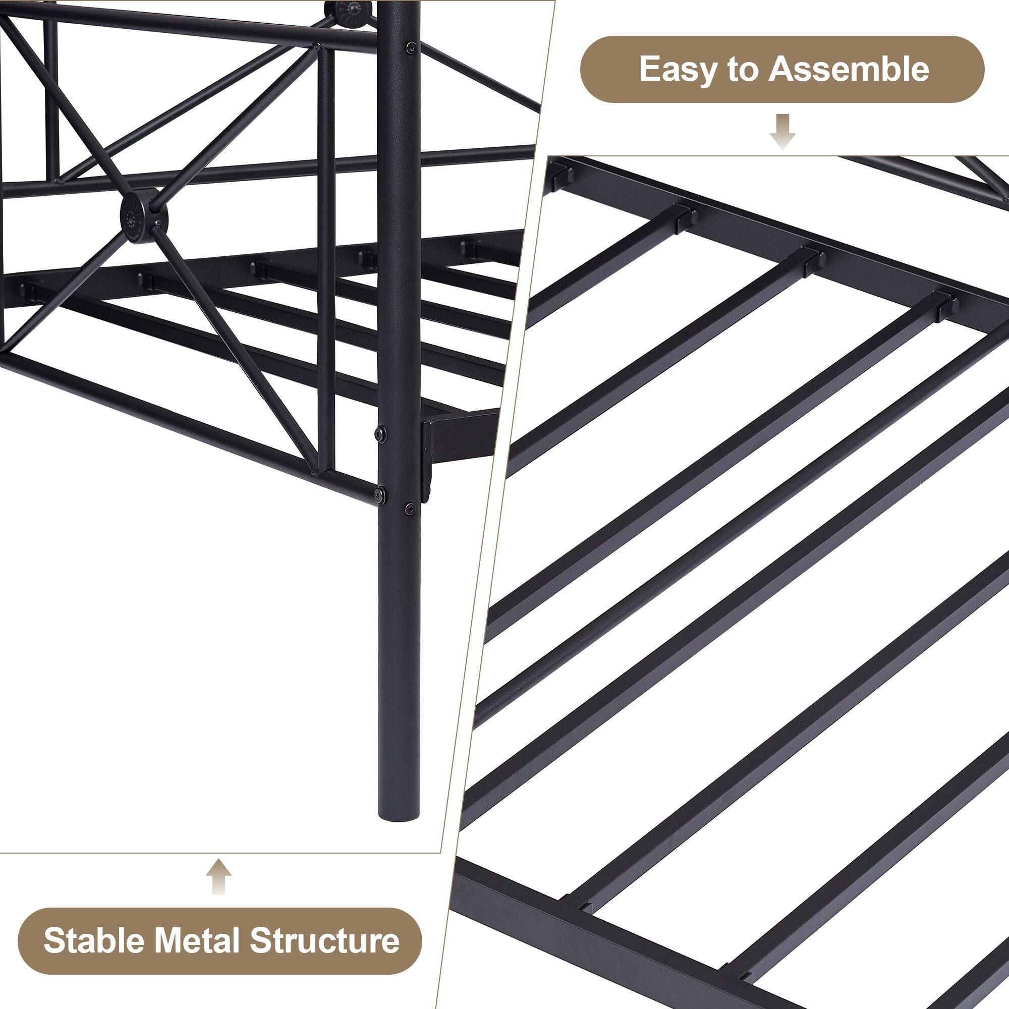 Easy to Assemble  
Stable Metal Structure