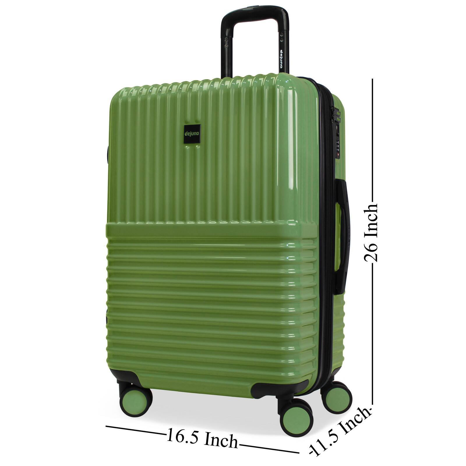 The dimensions of the suitcase are:

- Height: 26 inches
- Width: 16.5 inches
- Depth: 11.5 inches