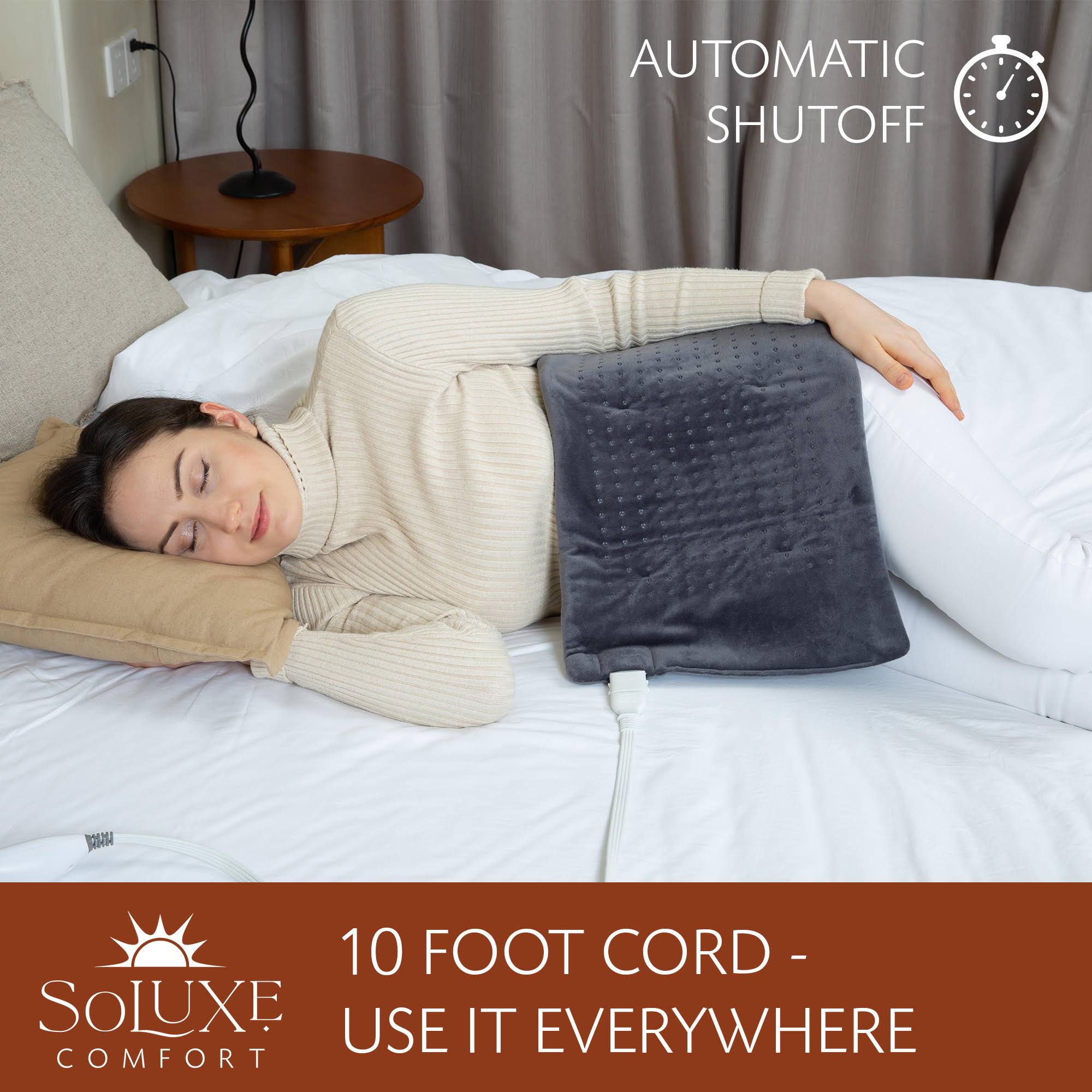 AUTOMATIC SHUTOFF  
10 FOOT CORD - USE IT EVERYWHERE  
SOLUXE COMFORT