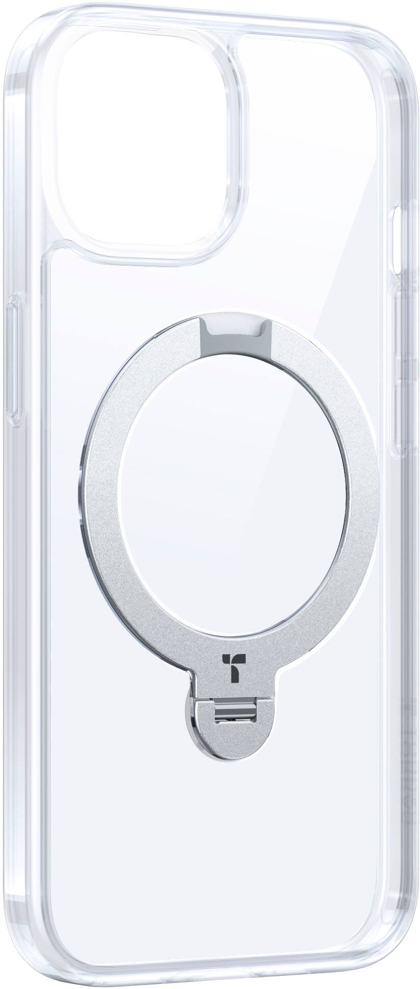 Alt View Zoom 3. TORRAS - UPRO Ostand Spin 360° Magnetic Stand Military Grade Shockproof & MagSafe-Compatible Case for Apple iPhone 15 - Clear.