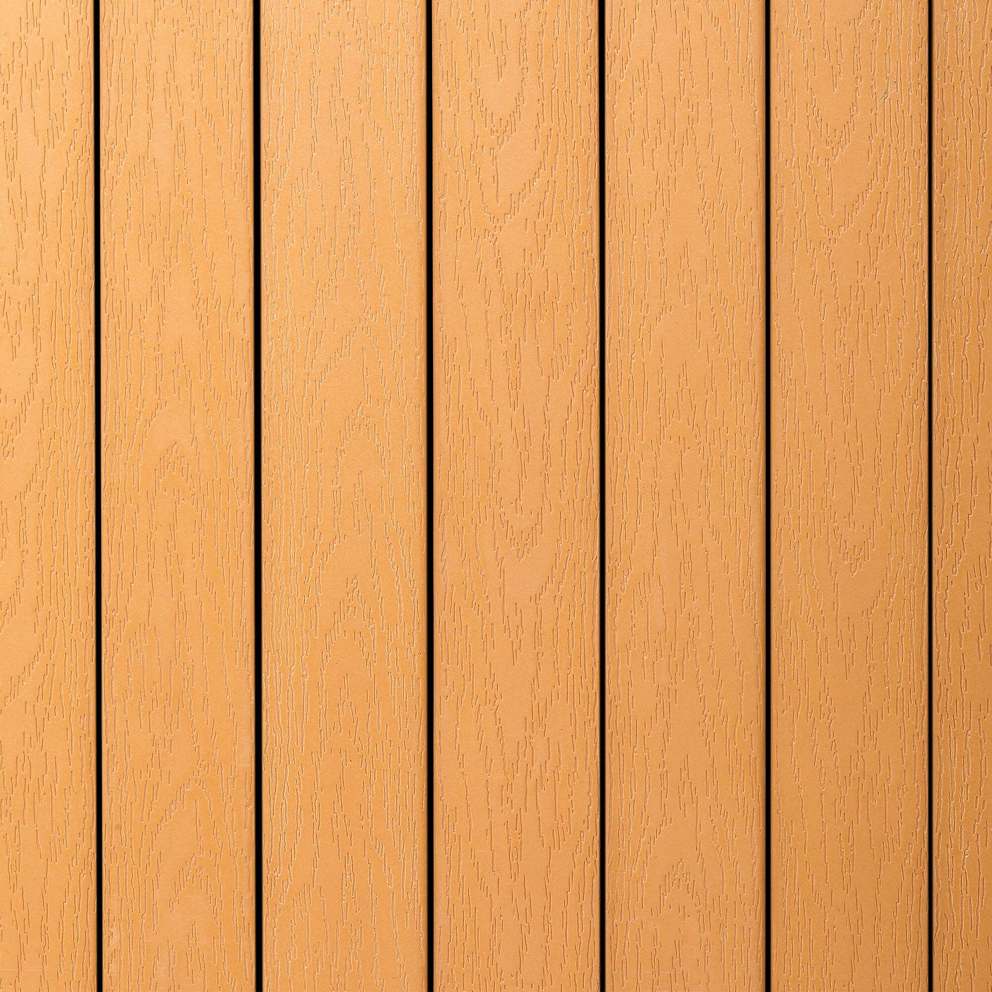 Alt View 8. Alpine Industries - 40 Gallon Outdoor Trash Can with Panels and Rain Bonnet Lid - Cedar.