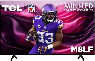 TCL MINI-LED NFL Vinance FULL ARRAY LOCAL DIMMING 3 31 C NFL VIKINGS 33 M8LF