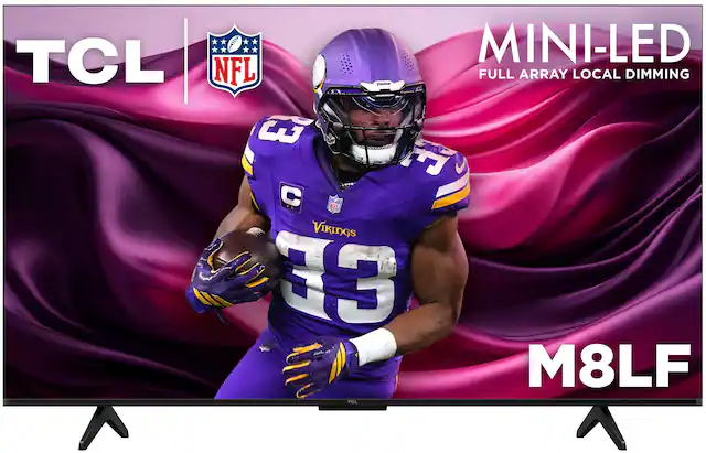 TCL MINI-LED NFL Vinance FULL ARRAY LOCAL DIMMING 3 31 C NFL VIKINGS 33 M8LF