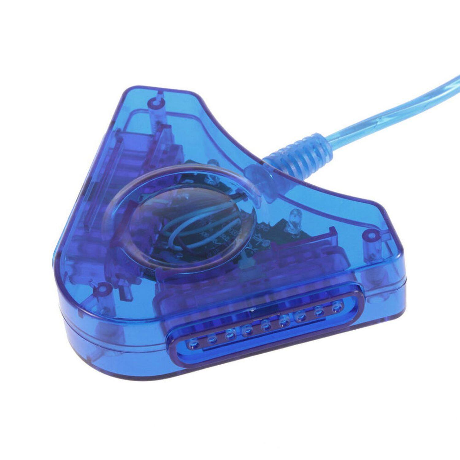 Back. Sanoxy - USB Dual Controller Adapter Compatible Game Controller Converter - Blue.